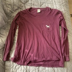 Long sleeve pink shirt